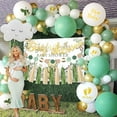 thumbnail image 3 of BIRLON Boy Girl Baby Shower Balloons, Oh Baby Balloon, with Paper Pom Poms, Mummy to be Sash(Green), 3 of 6