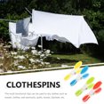 thumbnail image 3 of Raindrops Windproof Clothes Pins Clips Strong Grip Assorted Colors for Home Laundry Use 12 Pieces, 3 of 8