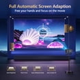 thumbnail image 5 of [1500 ANSI/Oficial-NetfIix/360°] Proyector exterior con WiFi y Bluetooth, enfoque automático, proyector Keystone 4K nativo 1080P compatible con audio DoIby de 36 W de 500 pulgadas, proyector, 5 of 5