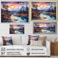 thumbnail image 4 of Designart "Canadian Glacier Bathed In Sunrise" Glacier Floater Framed Canvas Wall Art, 4 of 5