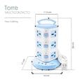 thumbnail image 5 of Multicontacto Torre Idea Nuova 12 Contactos 3 Entradas USB Universal, 5 of 5
