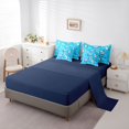 thumbnail image 5 of Feelyou Cartoon Shark Twin Bedding Sets for Boys Girls Kids, Ocean Cute Marine Wildlife Bedding Comforter Set, Blue, Blue Reversible, 7-Piece, 5 of 7