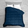 thumbnail image 5 of ROYALE California King Comforter - All Season Down Alternative Bedding Comforters- Lightweight Quilted Comforter with Corner Tabs- Soft Luxury Hotel Comforters- Box Stitch Duvet Insert (KingCal Navy), 5 of 9