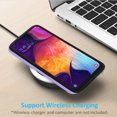 thumbnail image 6 of Samsung Galaxy A03S Case, With Tempered Glass Screen Protector, Circlemalls 2-Piece Style Hybrid Shockproof Hard Case-Purple, 6 of 8