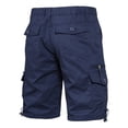 thumbnail image 4 of Zimjoy Mens Cargo Shorts Cotton Twill Quick Dry Lightweight Relaxed Fit Outdoor Work Hiking Shorts with 6 Pockets Navy 2XL, 4 of 4