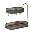 thumbnail image 5 of FVDPWYE Bathroom Countertop Organizer, Cosmetic Holder Standing Shelf, 2 Layer Freestanding Storage Organizer Metal Rack for Bathroom Black, 5 of 9