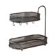 thumbnail image 5 of Organizador de encimera para baño, soporte para cosméticos, estante de pie de 2 niveles, organizador de maquillaje para tocador de baño o cocina Negro, 5 of 9