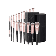 thumbnail image 1 of 18 Set De Brochas Para Maquillaje Profesional +estuche +caja Color Negro y Oro Rosa Xtellar negro, 1 of 4