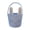 Blue, variant on Blue Blue Polyester Fiber Bunny Basket With Cute Face Pattern And Ear Handles For Small Item Organizing