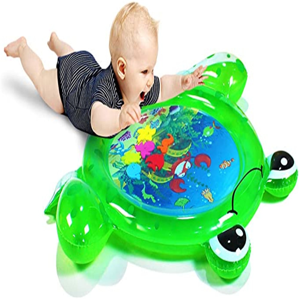 XLarge Infinno Tummy Time Mat Baby Water Play Mat for Infants Premium Inflatable Baby Toys & Toddlers Baby Toys 3 6 9 12 Months Activity Play Center Strengthen Your Babies Muscles in Daily Fun Time 