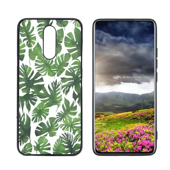 Compatible with Harmony 3 Phone Case, Tropical-Leaves-17 Case Men Women, Flexible Silicone Shockproof Case for Harmony 3