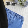 thumbnail image 5 of Toddler Baby Girls Outfits 24 Months 2T 3T 4T 5T 6T 7T Girls Fall Winter Clothes Toddler Girls Ruffle Long Sleeve Cute Top Jeans Bell-bottomed Pants 2PCS Set Black Size 2-3 Years, 5 of 9