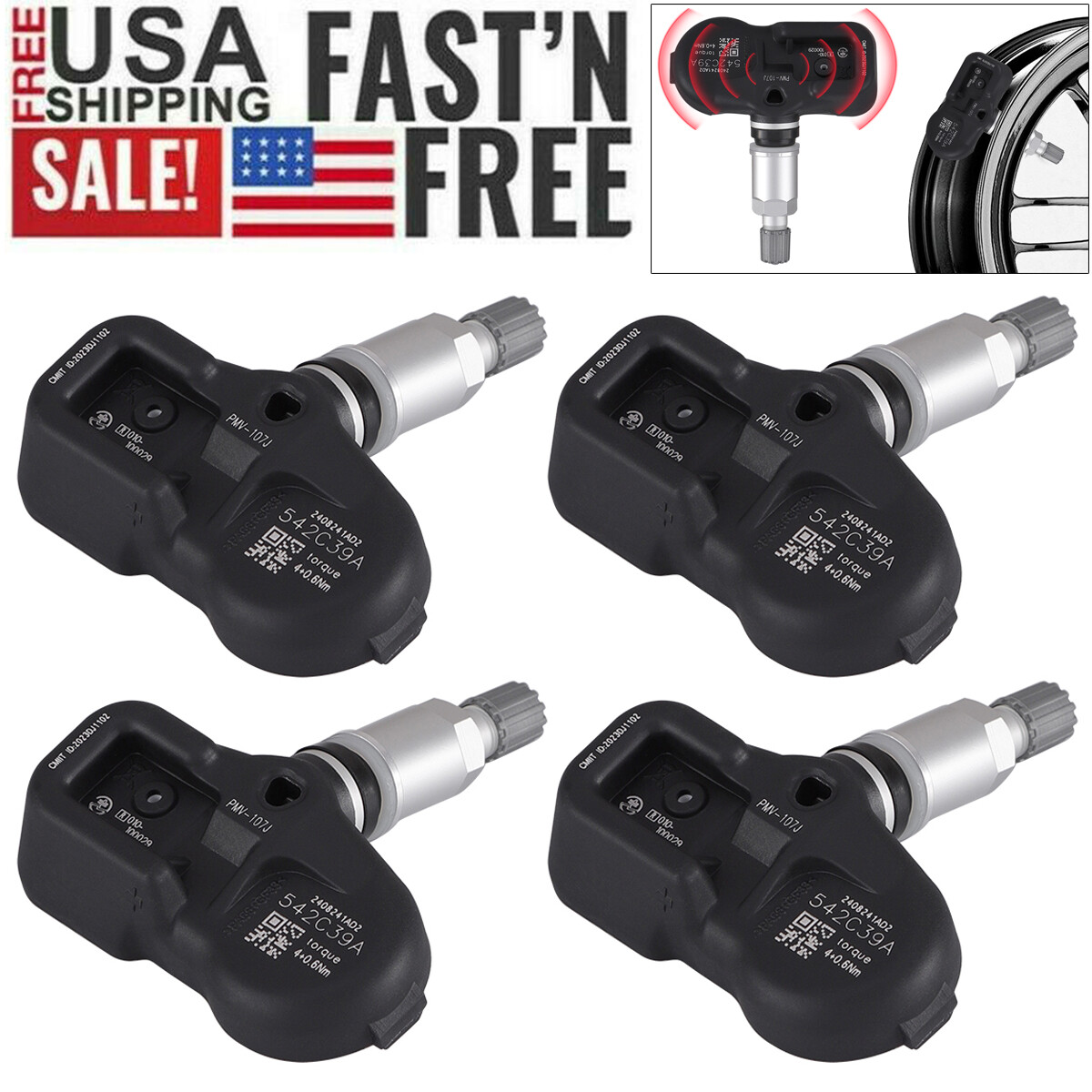 ZYLARO Pre-Programmed TPMS Sensors – Fits Chevy, Buick, GMC, Cadillac, Pontiac, Saturn (OE 13598771, 13586335) - View #3