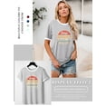 thumbnail image 5 of QAFOPEH Womens Vintage 1974 Limited Edition Shirt Crewneck Colorblock Tee 50th Birthday Gifts Tops, 5 of 7
