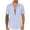 Sky Blue, variant on Ashirexll Button up Shirt Men, Big and Tall Shirts for Men, Fashion Striped Button up Shirts Short Sleeve Standing Collar Summer Casual Tops