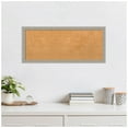 thumbnail image 4 of Amanti Art Natural Cork Board Wood Framed Woodgrain Stripe Grey Bulletin Board 32 in. x 14 in., 4 of 7