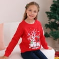 thumbnail image 6 of Aideaone Girls Boys Christmas Sweatshirts Unisex Funny Xmas Print Pullover Inner Fleece Long Sleeve Top Shirt 5-12 Years, 6 of 9