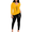 Yellow Pink, variant on Women's Tracksuits 2 Piece Outfits Sweatsuit Long Sleeve Top Jogger Legging Pants Sets-Burgundy-M