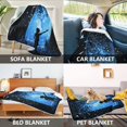 thumbnail image 2 of Yayeee Throw Blanket for Couch Soft Warm 50" x 60" Sofa Chair Bed Decoration, Blue Butterfly, 2 of 7