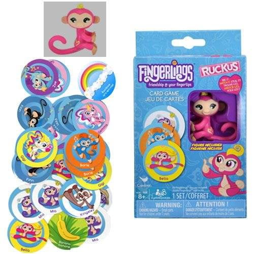 Fingerlings - Jeu de cartes Ruckus avec figurine