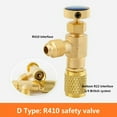 thumbnail image 1 of Lefu R22 R410A Adaptateur de Charge de Réfrigération de Climatisation pour Soupape de Sécurité 1/4", 1 of 9