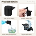 thumbnail image 3 of 3 Pack 2-in-1 Silicone Wine Stopper – Leakproof, Reusable  Pour Spout, Universal Fit for Standard Wine Bottles, Modern Black, 3 of 5