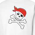 thumbnail image 3 of Inktastic Pirate Skull and Crossbones Adult Sweatshirt, 3 of 4
