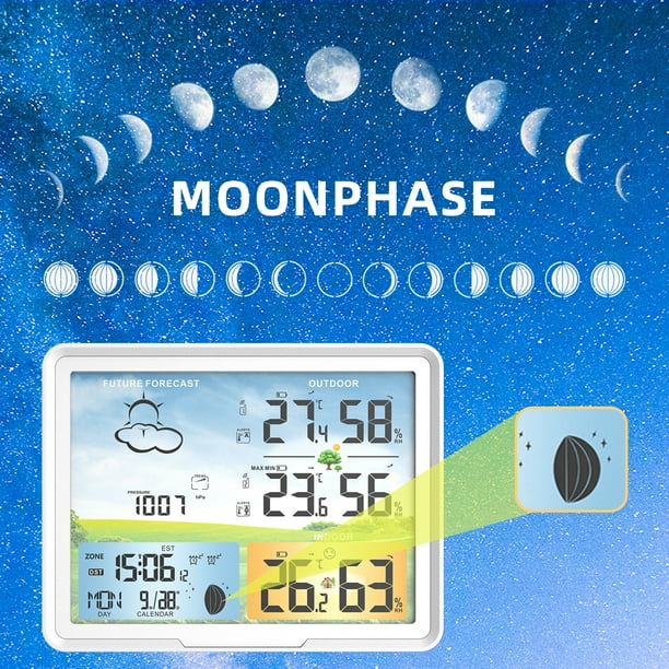 Weather Station Wireless Indoor Outdoor Home Weather Stations with