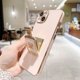 thumbnail image 2 of Fundas de teléfono con soporte de espejo de maquillaje para Iphone 14 Pro 13 12 Xs Max 11 7 8 Plus Xr X Funda de protección suave a prueba de golpes Fivean unisex, 2 of 2