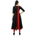 thumbnail image 4 of Atasi Women's Designer Anarkali Black Salwar Suit Ethnic Indian Cotton Dress-6, 4 of 8