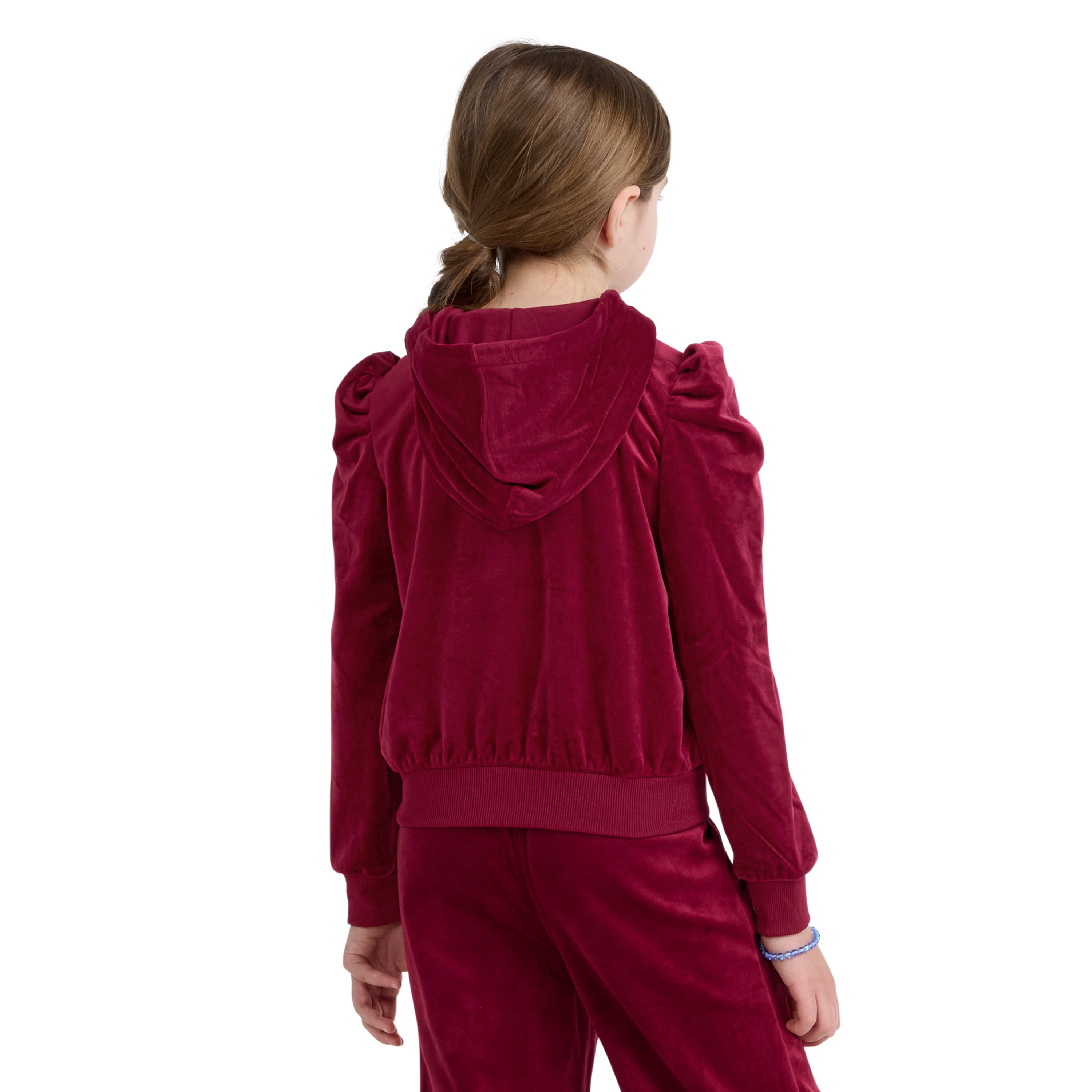 Levi Girls Full Zip Velour Hoodie, Size 4-6X