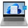 thumbnail image 3 of Lenovo IdeaPad 3i 14" FHD LCD Display Laptop, Intel Core i5-1135G7 2.4 GHz, 8GB RAM, 512GB SSD Storage, 4-in-1 Card Reader, Windows 11 Home, Platinum Grey with Mazepoly Accessories, 3 of 6