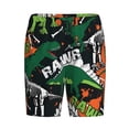 thumbnail image 4 of Naloa Dinosaur Skeleton Men's Short Pajama Pants, Lounge Comfort Shorts with Elasticized Waistband and Side Pockets - 4X-Large, 4 of 9