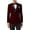 Burgundy, variant on Men’s Velvet Double Breasted Tuxedo Suit Jacket Smoking Dinner Blazer Retro Classic Tailored Fit