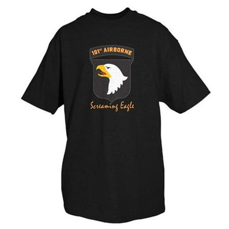 Fox Outdoor 63-971 M 101St Airborne Imprint T-Shirt - Black, Medium