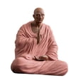 thumbnail image 4 of DimyFew Buddha Statue Ceramic Young Monk Figurine Collectible Sculpture Handcrafted Modern Ornament for Desktop Suitable for Study Living Room Tea Table Home pink 8.5x6x10cm, 4 of 8