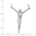thumbnail image 2 of Beautiful Sterling Silver Corpus (Crucified Christ) Pendant, 2 of 2