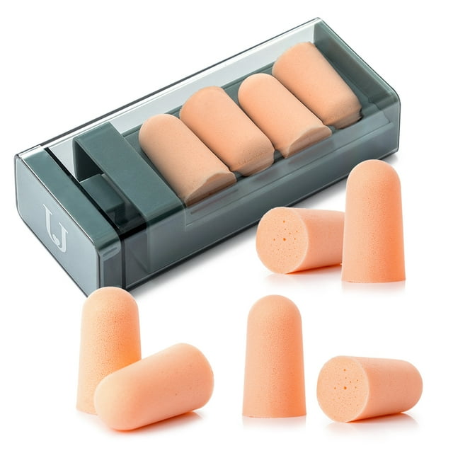 Amdohai Bouchons d'Oreilles Antibruit, Blocage du Son, Réduction du Bruit, Réutilisables avec Étui de Rangement pour Dormir, Ronfler, Nager