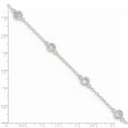 thumbnail image 4 of White Sterling Silver bracelet Fancy Cubic Zirconia CZ, 4 of 4