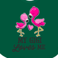 thumbnail image 4 of Inktastic My Gigi Loves Me with Two Flamingos Boys or Girls Baby Bib, 4 of 4