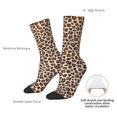 thumbnail image 4 of Logiee Leopard Print-2 Print Adult Socks for Men & Women,Calf Socks, Ankle Socks,Boots Socks,Breathable Casual Sock,Unisex Crew Socks, 4 of 6