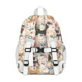 thumbnail image 3 of Chihuahua and Flower Backpack for School,Cute School Bag,Schoolbag with Adjustable Shoulder Straps & Padded Back,15"x11.42"x5.5", 3 of 6