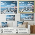 thumbnail image 4 of Designart "Pier of Dreams Turquoise Lakehouse Serenity IV" Nautical & Beach Floater Framed Canvas Wall Art, 4 of 7