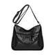 thumbnail image 4 of Bolso de hombro de piel sintética de moda, gran capacidad, correa ajustable, para mujer, multicolor Negro, 4 of 9
