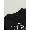 thumbnail image 4 of Infant Baby Boy 2 Piece Outfits Halloween Skeleton Print Long Sleeve Sweatshirt and Elastic Pants, 4 of 7