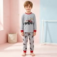 thumbnail image 2 of CAICJ98 Pajamas for Boys Long Sleeve Monster Truck Sleepwear Tops Pants Pjs Set Toddler Little Kids 2 Piece Soft Cotton Sleepwear (6-7 Years,Red), 2 of 9