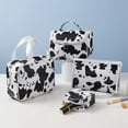 thumbnail image 4 of Bolsa de cosméticos con estampado de vaca lechera, bolsa de artículos de tocador portátil de gran capacidad, bolsa de almacenamiento de viaje portátil, bolsa de almacenamiento de artículos de tocador, 4 of 6