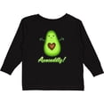 thumbnail image 3 of Inktastic Avocuddly- Cute Avocado Boys or Girls Long Sleeve Toddler T-Shirt, 3 of 5