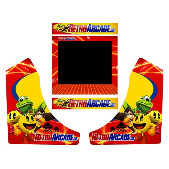 Retro Arcade Game Vinyl cover, 4 piece set for RetroArcade.us bartop cabinet