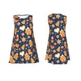 thumbnail image 6 of Defioc Gingerbread Delights Pattern Women's Summer Dresses 2025 Beach Casual Sleeveless Tank Loose Sundress Beach Vacation Clothes with Pocket -Medium, 6 of 7